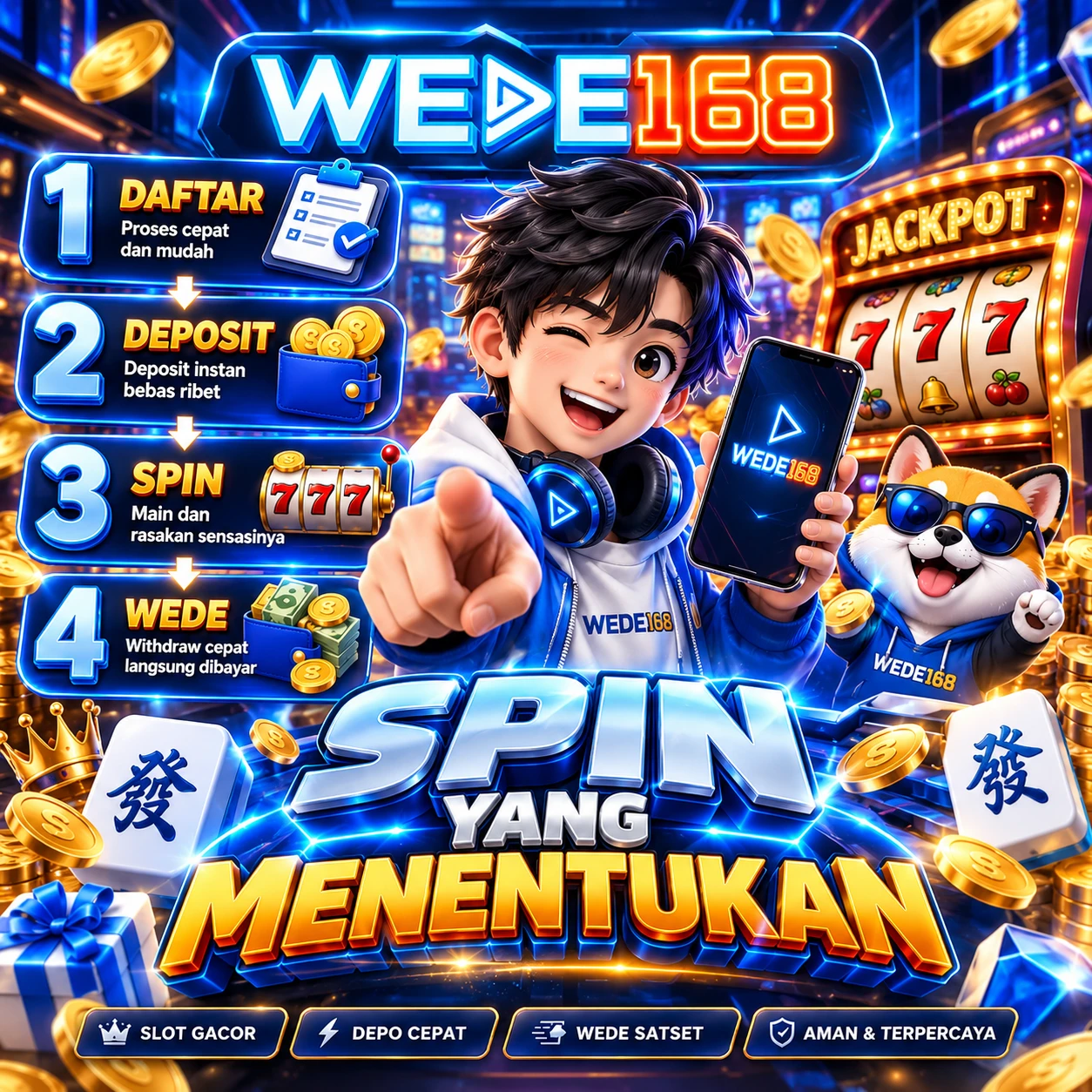Slot dp WEDE168 Front Black 